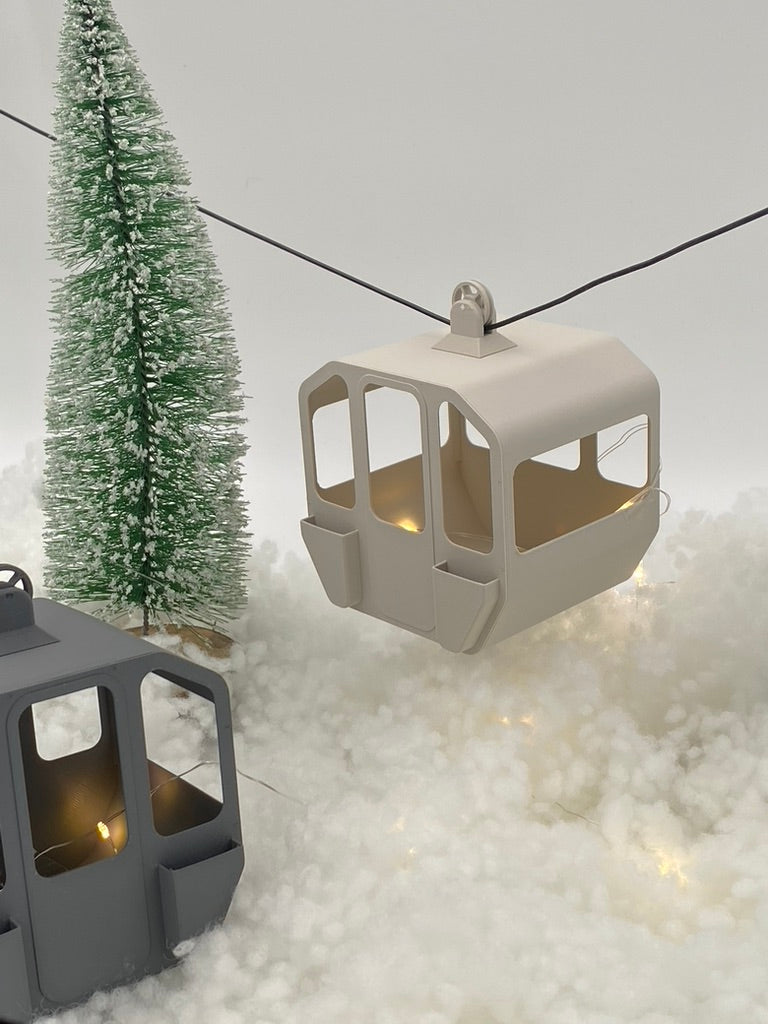 Ski-Gondel Deko Klein