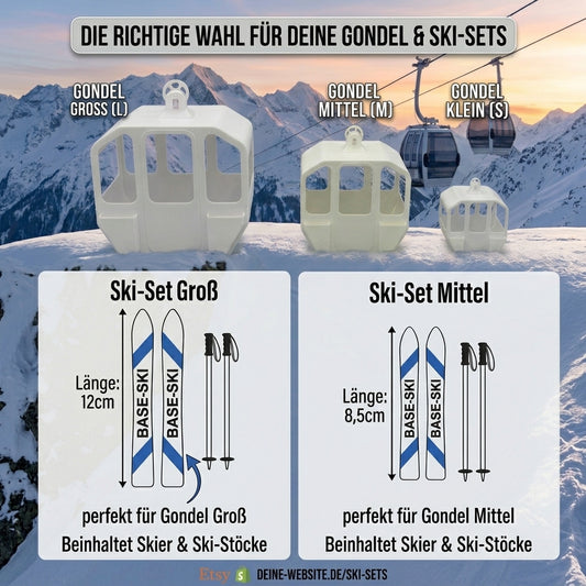 Ski-Gondel Deko Groß
