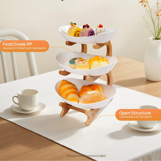 3-stöckiger Tellerständer, Etegere für Party, Hochzeit
