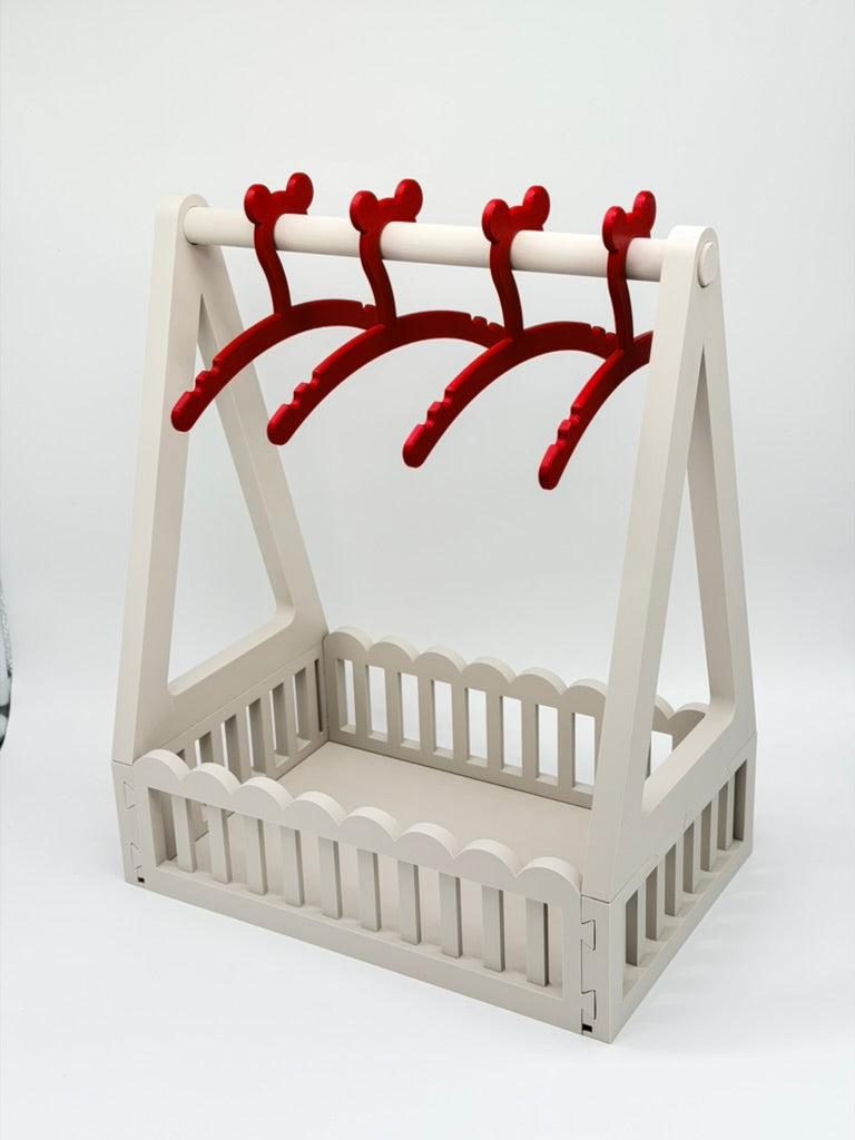 Baby Kleiderstangen Geschenkbox & Kleiderbügel | 31x20x38 cm