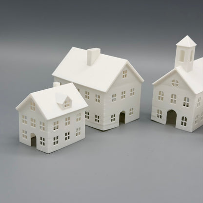 Lichterdorf im Set (3 oder 5-teilig) | Beleuchtete Miniatur