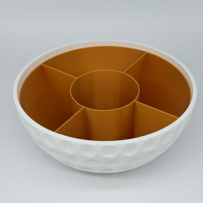 Golfball Snackschale mit Dosenhalter Ø 21 cm