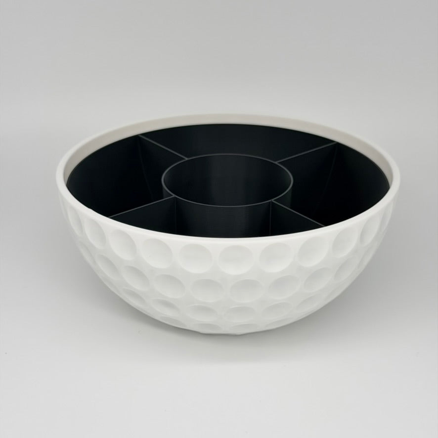 Golfball Snackschale mit Dosenhalter Ø 21 cm