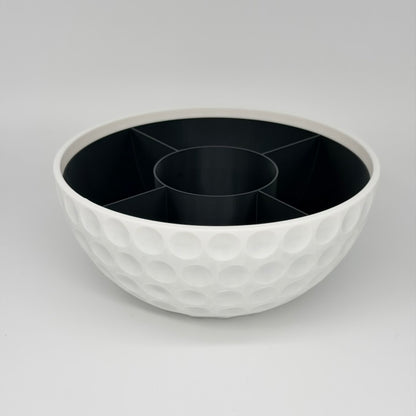 Golfball Snackschale mit Dosenhalter Ø 21 cm