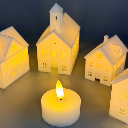 Lichterdorf im Set (3 oder 5-teilig) | Beleuchtete Miniatur