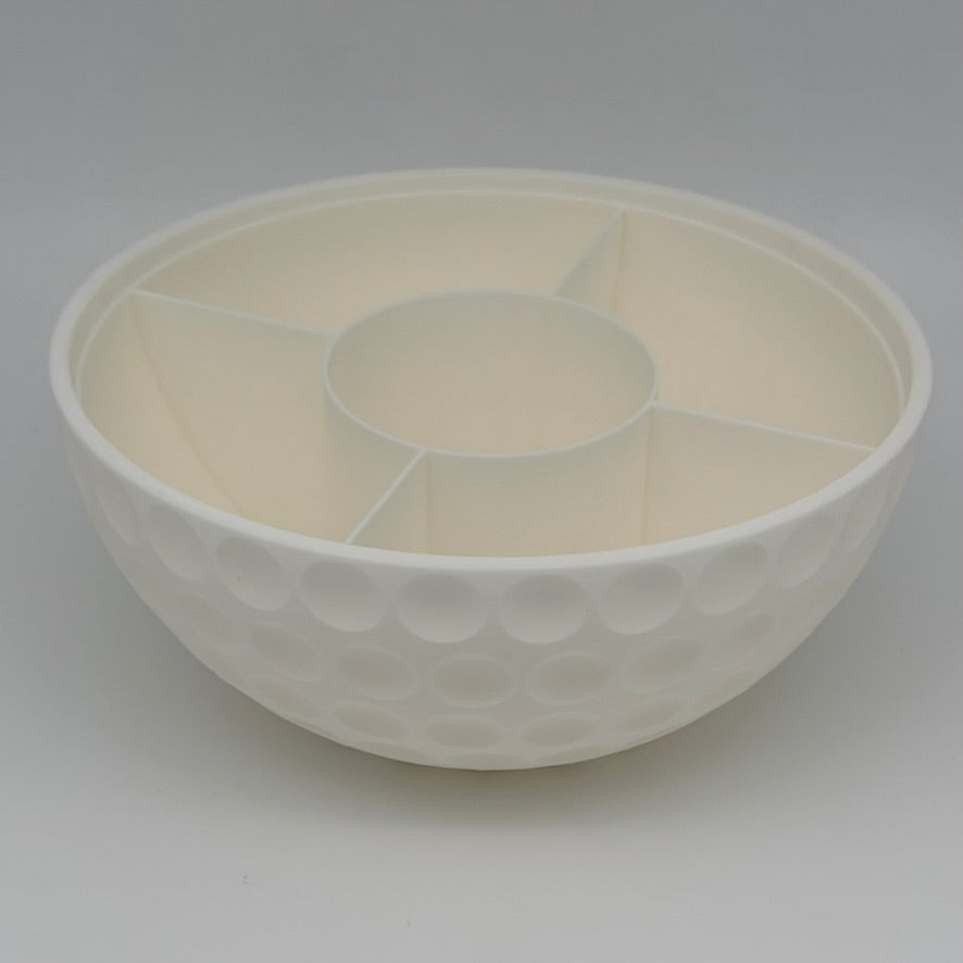 Golfball Snackschale mit Dosenhalter Ø 21 cm