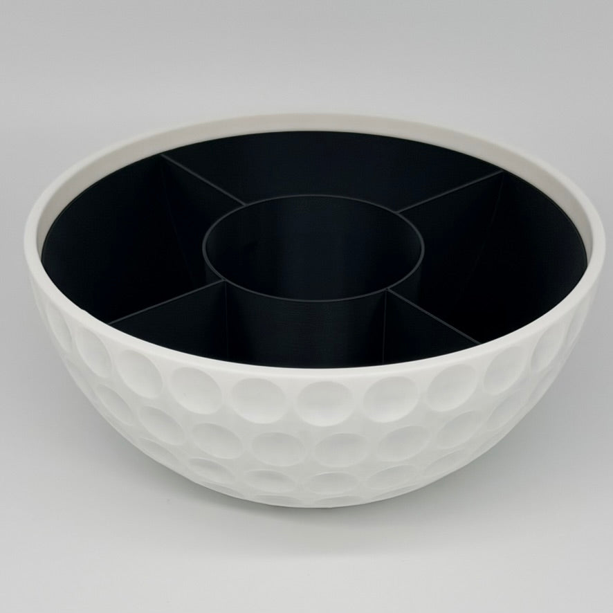 Golfball Snackschale mit Dosenhalter Ø 21 cm