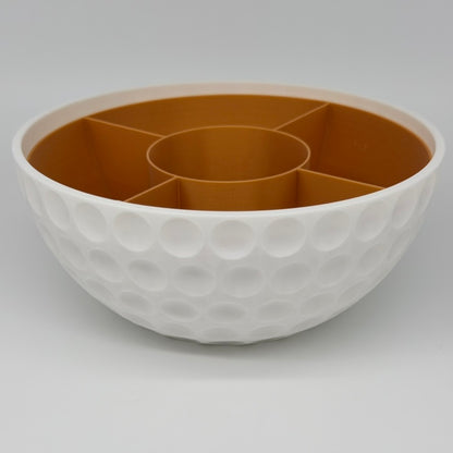 Golfball Snackschale mit Dosenhalter Ø 21 cm