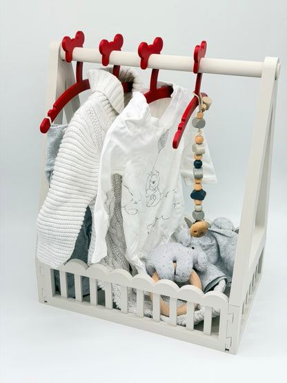 Baby Kleiderstangen Geschenkbox & Kleiderbügel | 31x20x38 cm