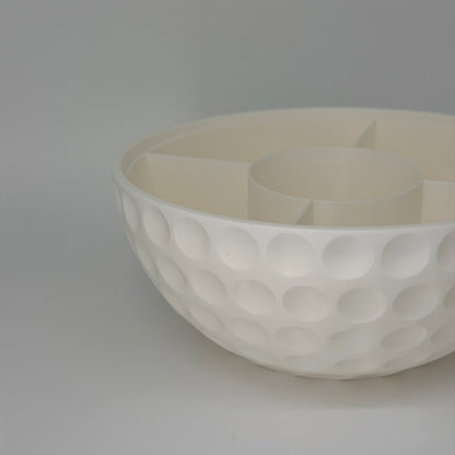 Golfball Snackschale mit Dosenhalter Ø 21 cm