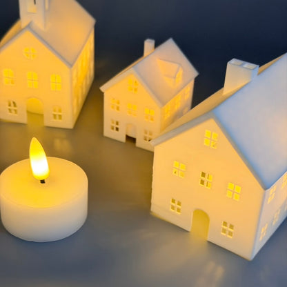 Lichterdorf im Set (3 oder 5-teilig) | Beleuchtete Miniatur