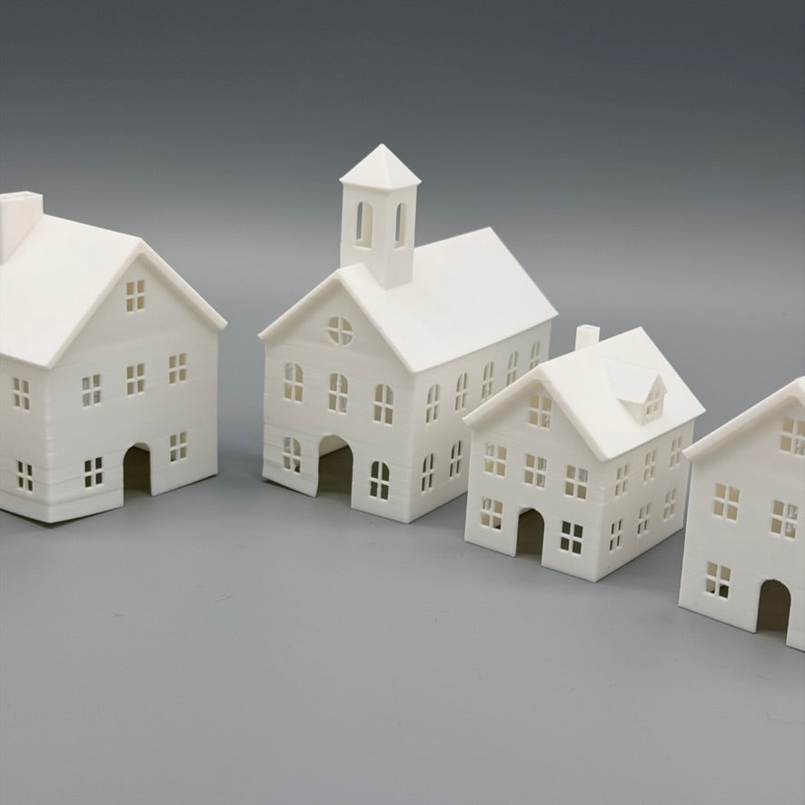 Lichterdorf im Set (3 oder 5-teilig) | Beleuchtete Miniatur