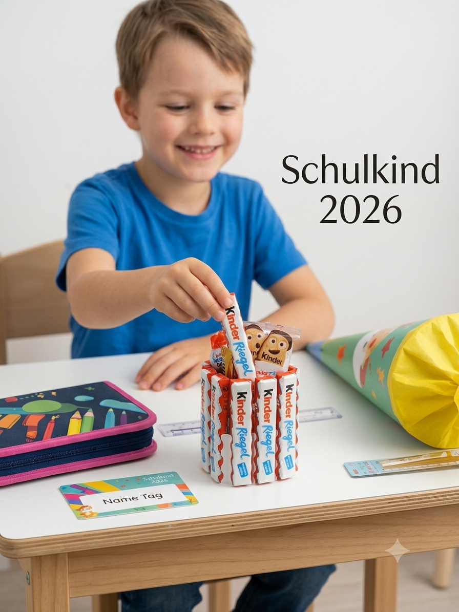 Halterung für 12 Kinderriegel & Duplo – Die perfekte Geschenkidee zur Einschulung