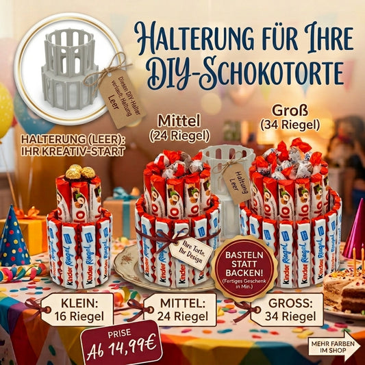 Schokoladenriegel Torte in verscheiden Größen