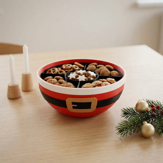 Weihnachtsschale im Weihnachtsmann-Design Ø 21 cm