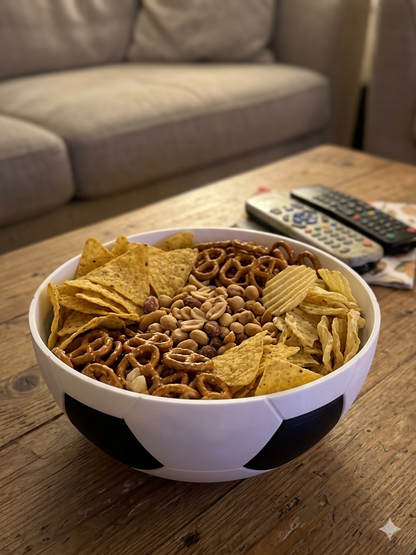 Fußball Snackschale Groß | WM 2026 Chips Schüssel Popcorn | Fußballschale Geschenk Männer
