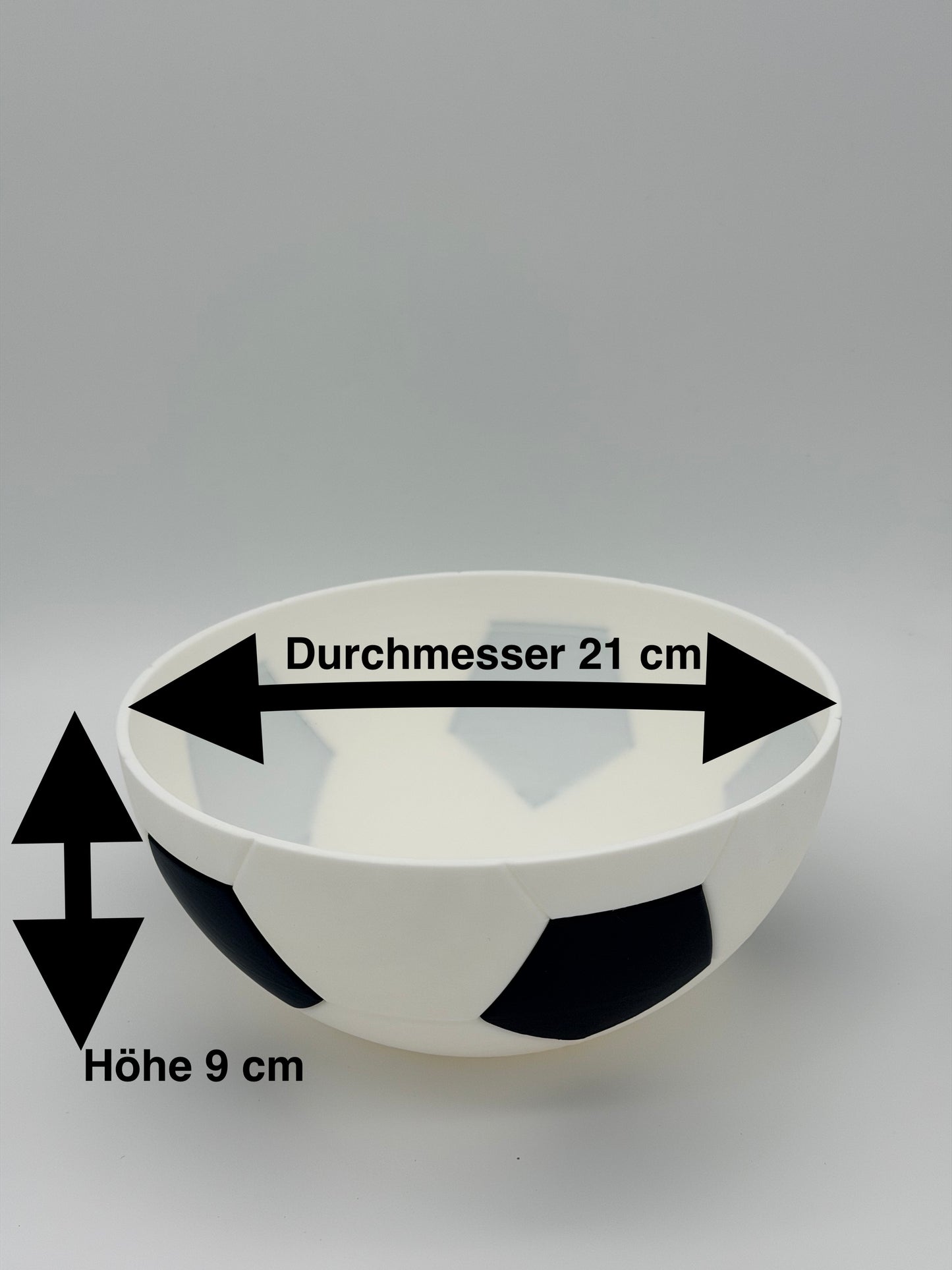 WM 2026 Snackschale Fußball mit Innenschale Dosenhalter