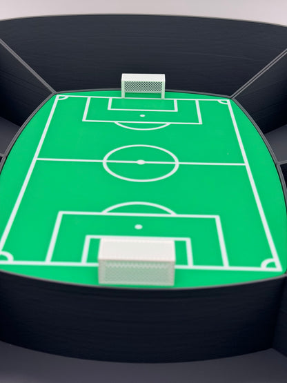 Fußball Snack Stadion XXL | Snackbox für Fußballparty & WM 2026 | Arena Servierplatte mit 6 Fächern