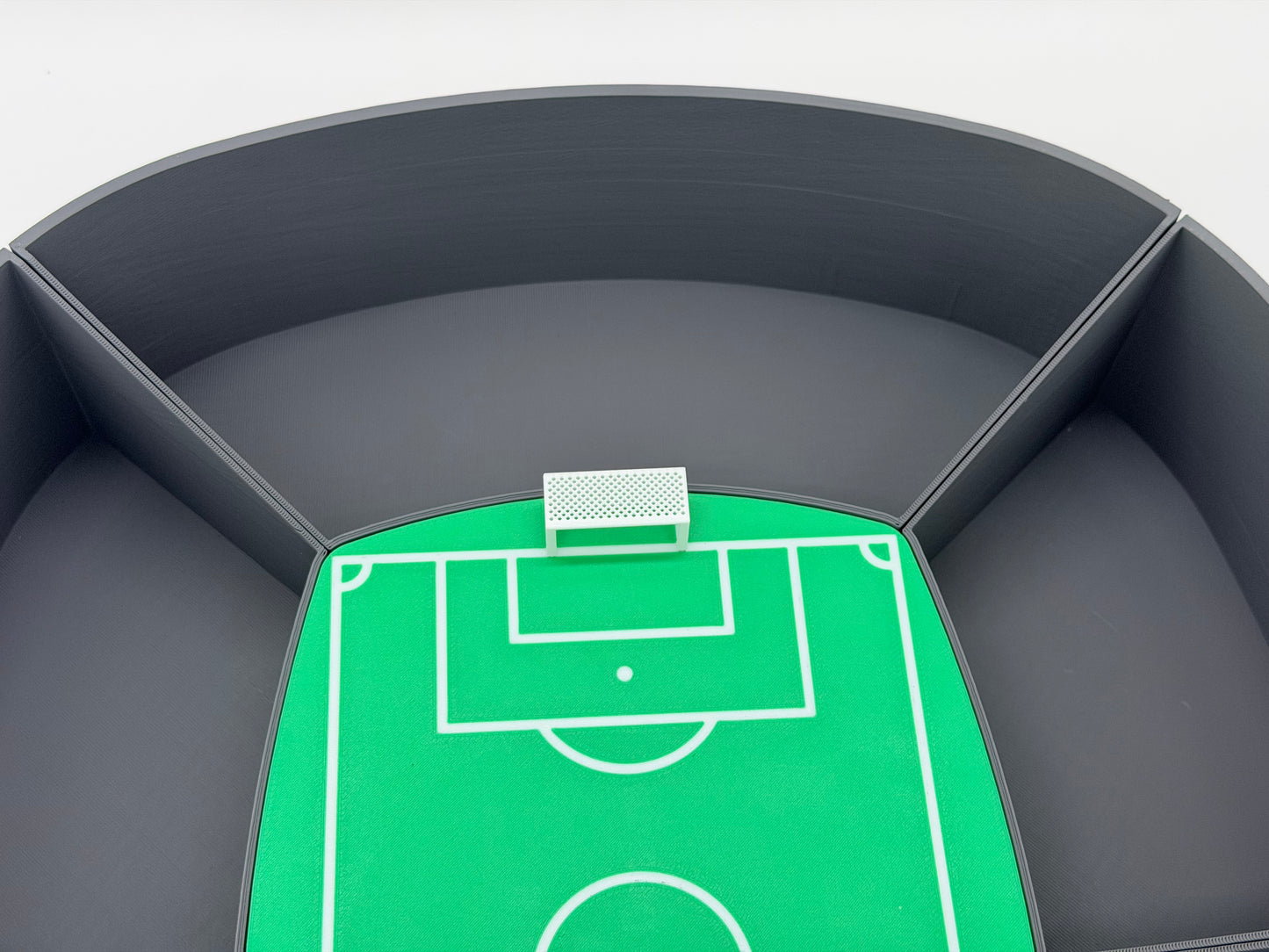 Fußball Snack Stadion XXL | Snackbox für Fußballparty & WM 2026 | Arena Servierplatte mit 6 Fächern