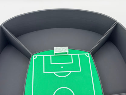 Fußball Snack Stadion XXL | Snackbox für Fußballparty & WM 2026 | Arena Servierplatte mit 6 Fächern