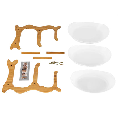 3-stöckiger Tellerständer, Etegere für Party, Hochzeit