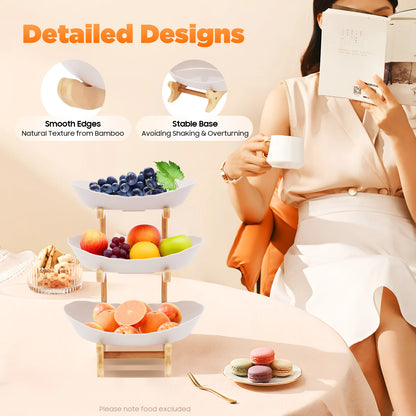 3-stöckiger Tellerständer, Etegere für Party, Hochzeit