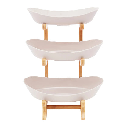 3-stöckiger Tellerständer, Etegere für Party, Hochzeit