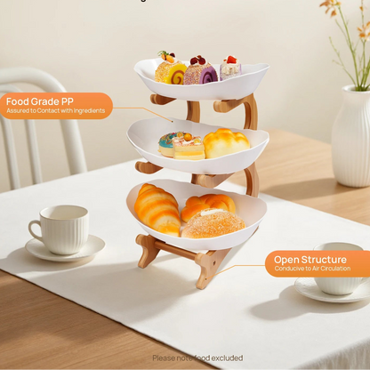 3-stöckiger Tellerständer, Etegere für Party, Hochzeit