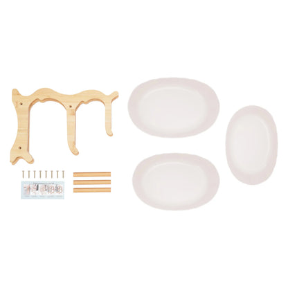 3-stöckiger Tellerständer, Etegere für Party, Hochzeit