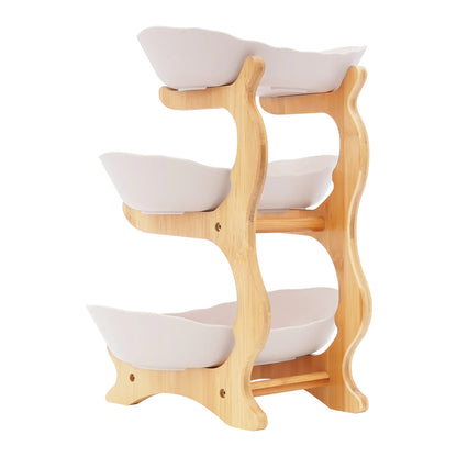 3-stöckiger Tellerständer, Etegere für Party, Hochzeit