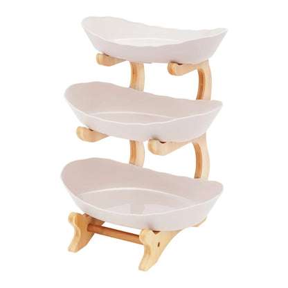 3-stöckiger Tellerständer, Etegere für Party, Hochzeit