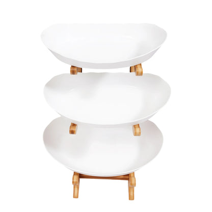 3-stöckiger Tellerständer, Etegere für Party, Hochzeit