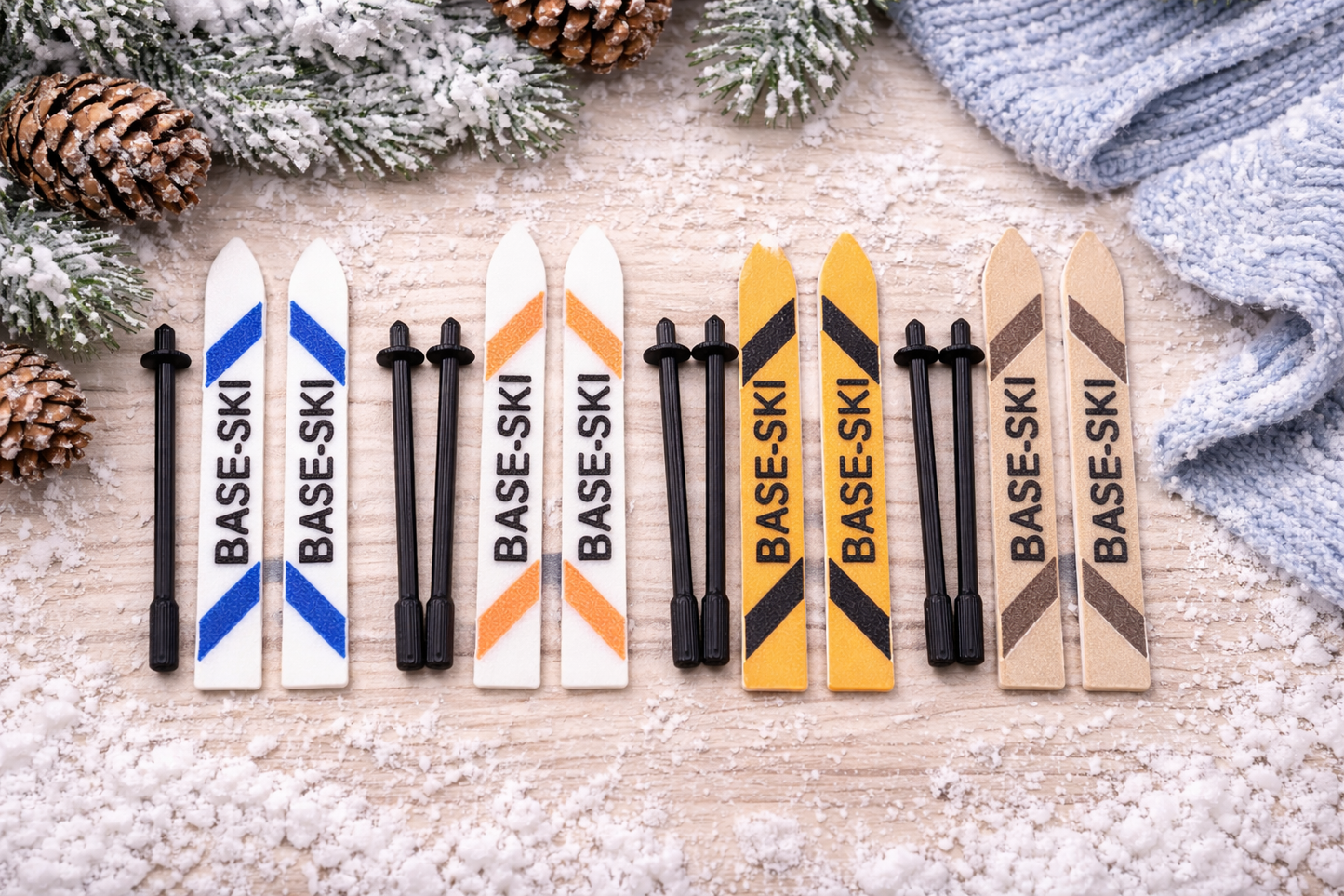 Miniatur Ski-Set