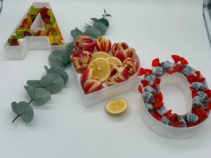 Befüllbare Buchstaben und Zahlen