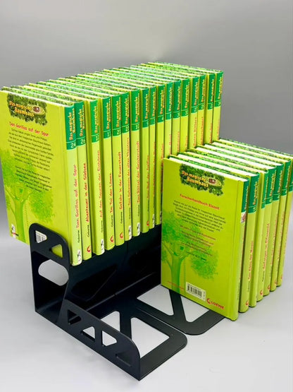 Bucherhöhung für zweite Bücherreihe, Buchstütze