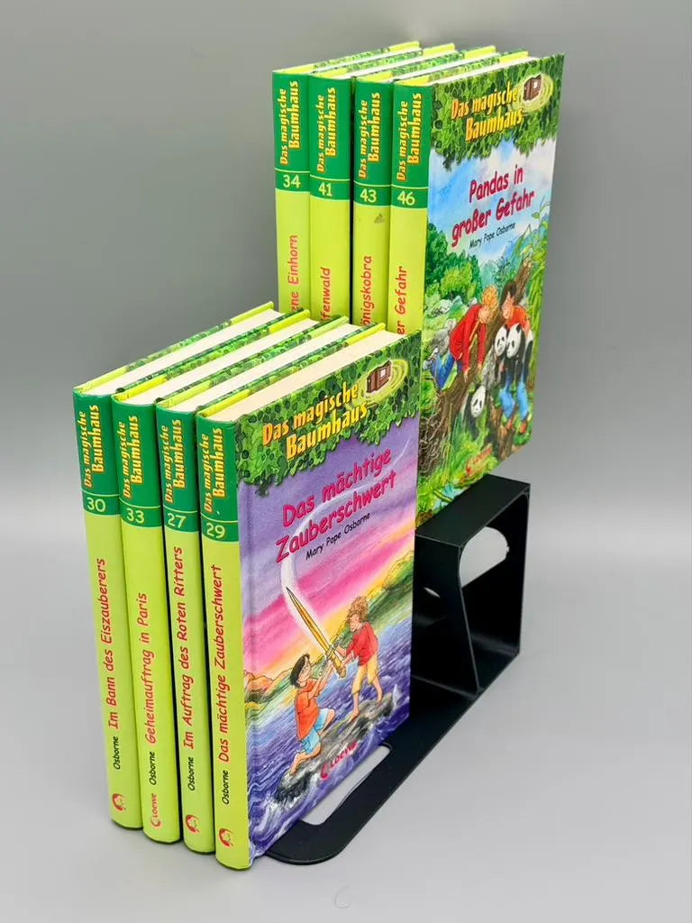 Bucherhöhung für zweite Bücherreihe, Buchstütze